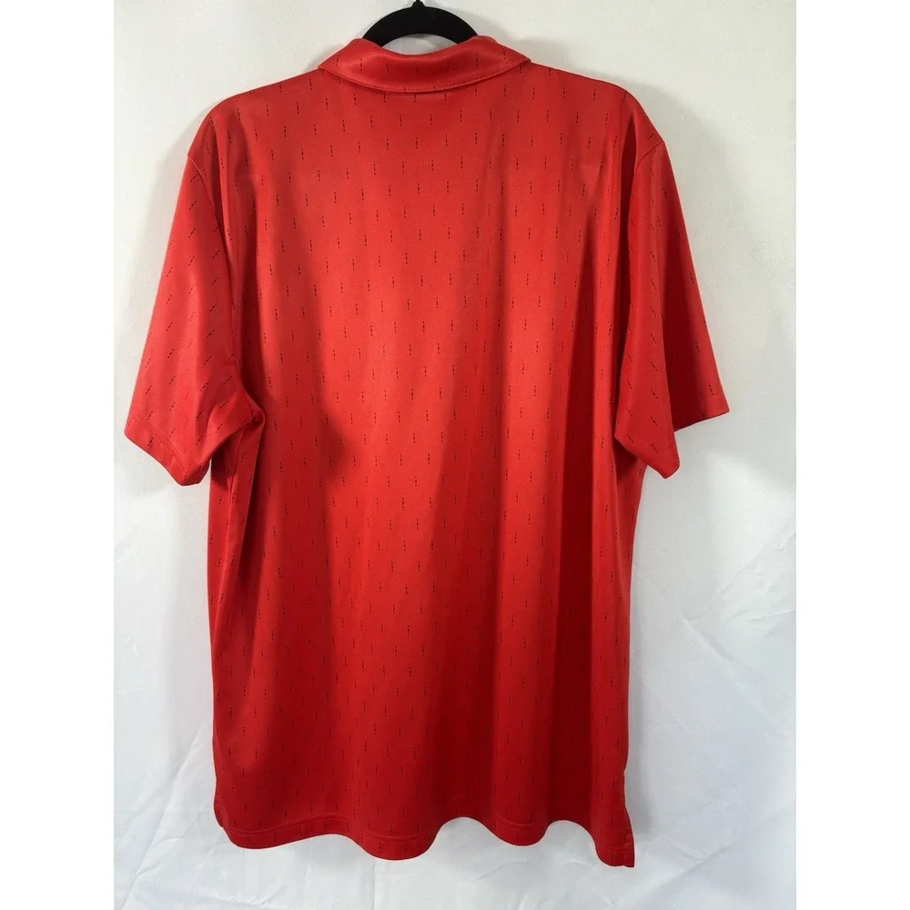 Adidas polo shirt size xl team u.s.a. golf polyester 1/4 button